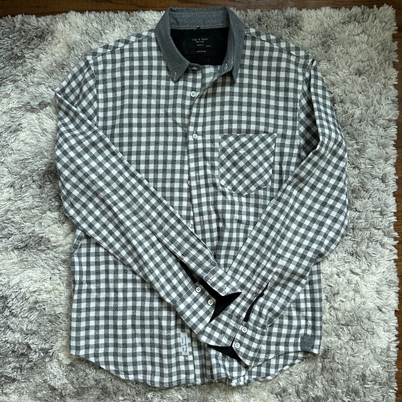 Rag & Bone Men’s plaid button down - Picture 2 of 4